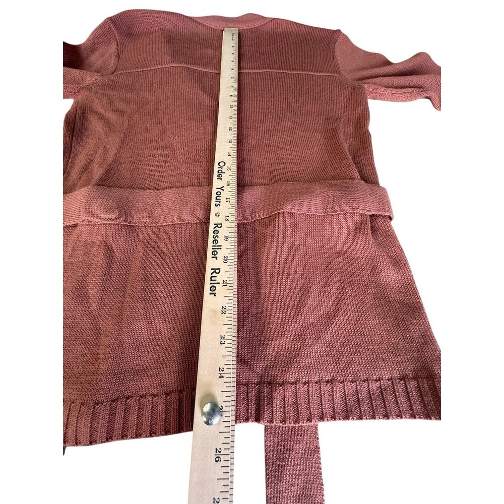 The Great The Wayward Wool-Blend Cardigan Tie Waist Pink Size 0 - Picture 4 of 10